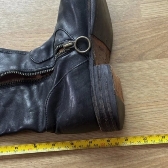 Fiorentini and Baker Black Leather Eternity OTK fold down boots 8.5 - Picture 4 of 5